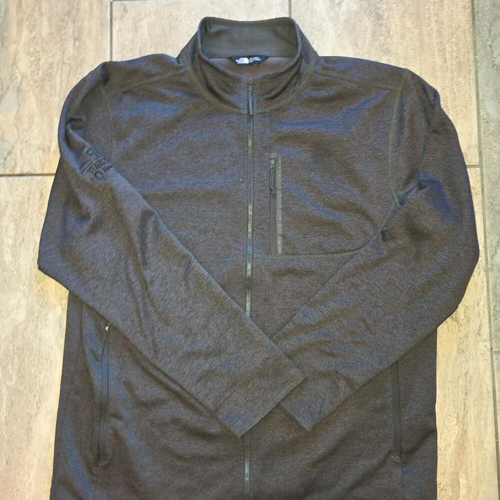 The North Face Full Zip Fleece Jacket Size XL Charcoal Gray